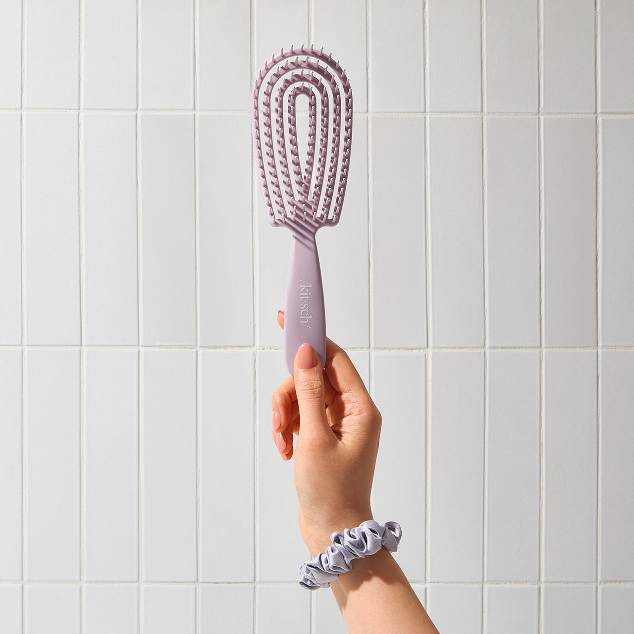 Soft Violet Detangling Flexi Brush - Image 6