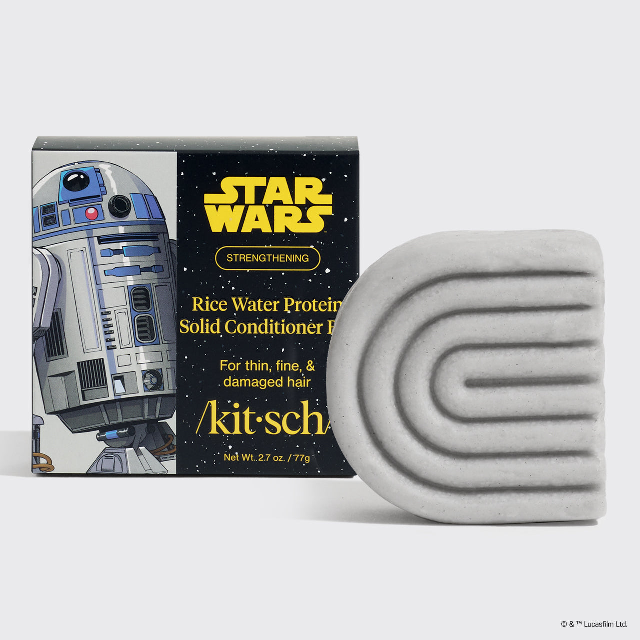 Star Wars & Kitsch Rice Water Protein Strengthening Solid Conditioner - R2-D2