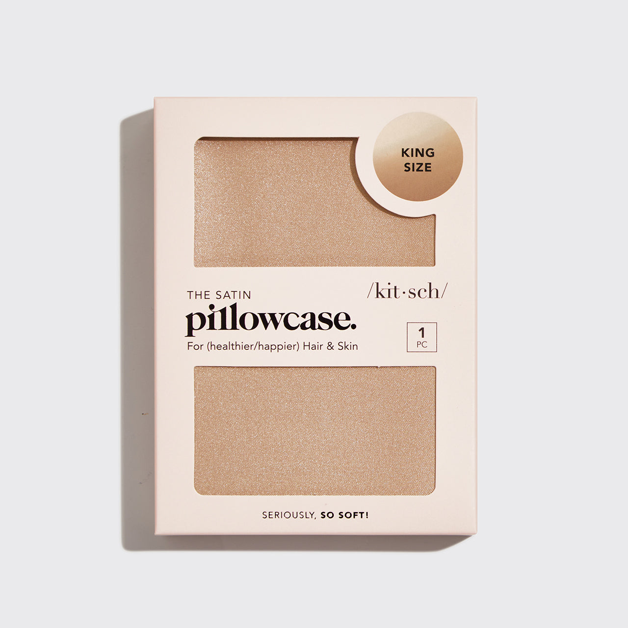 Satin Pillowcase in Champagne - King - Image 3