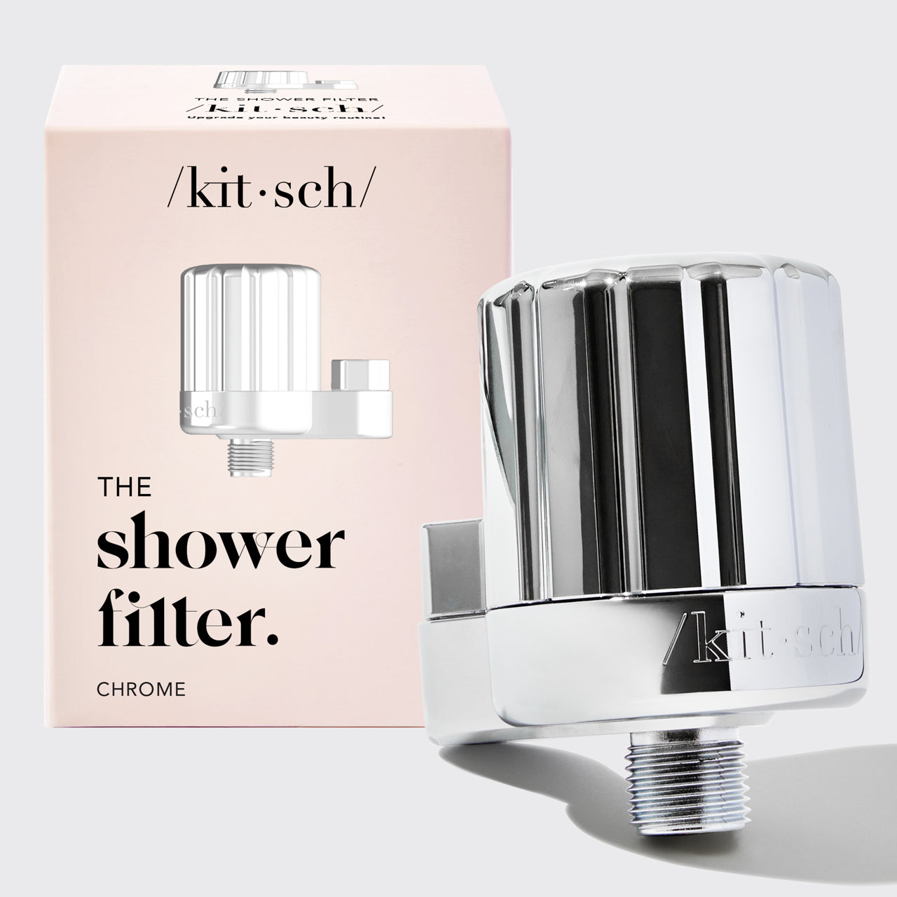 Shower Filter + Shampoo & Conditioner 4pc Set - Chrome - Image 3