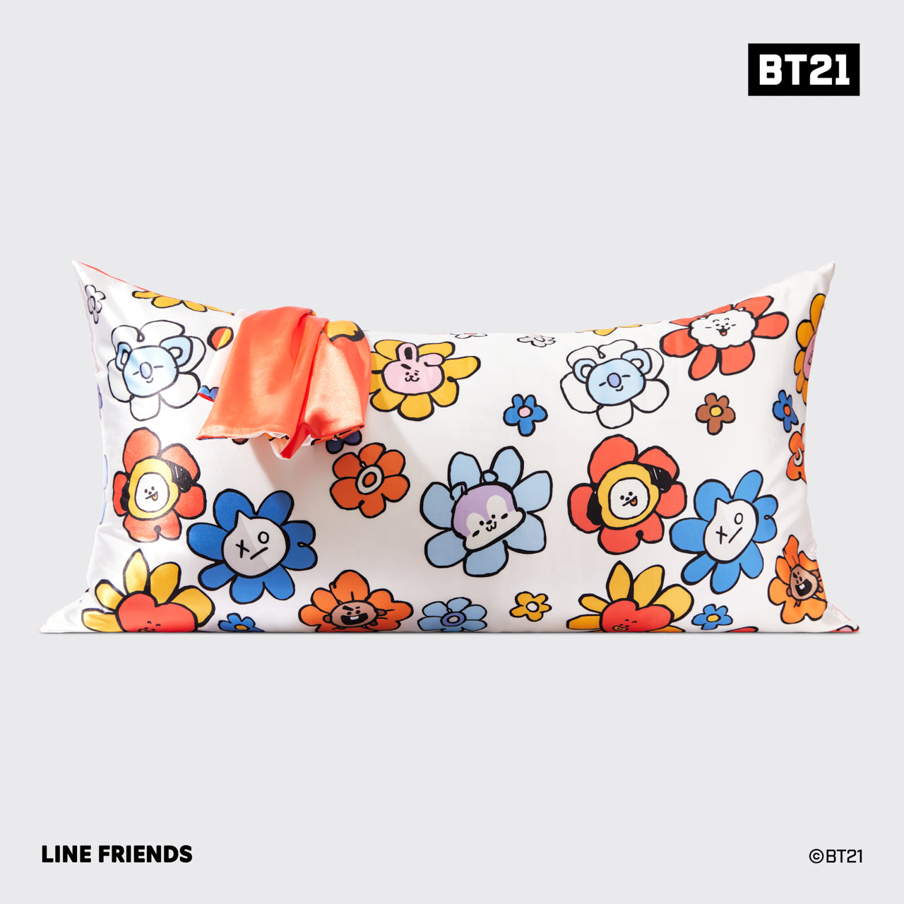 Alternative view of Kitsch x BT21 Satin Pillowcase in TATA - King