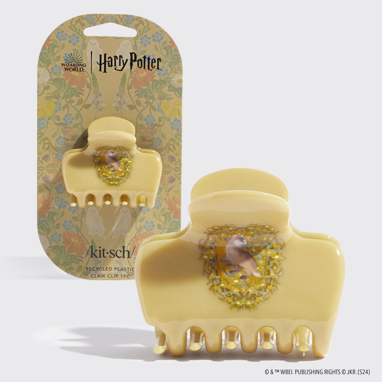 Kitsch x Harry Potter Cloud Claw Clip in Hufflepuff
