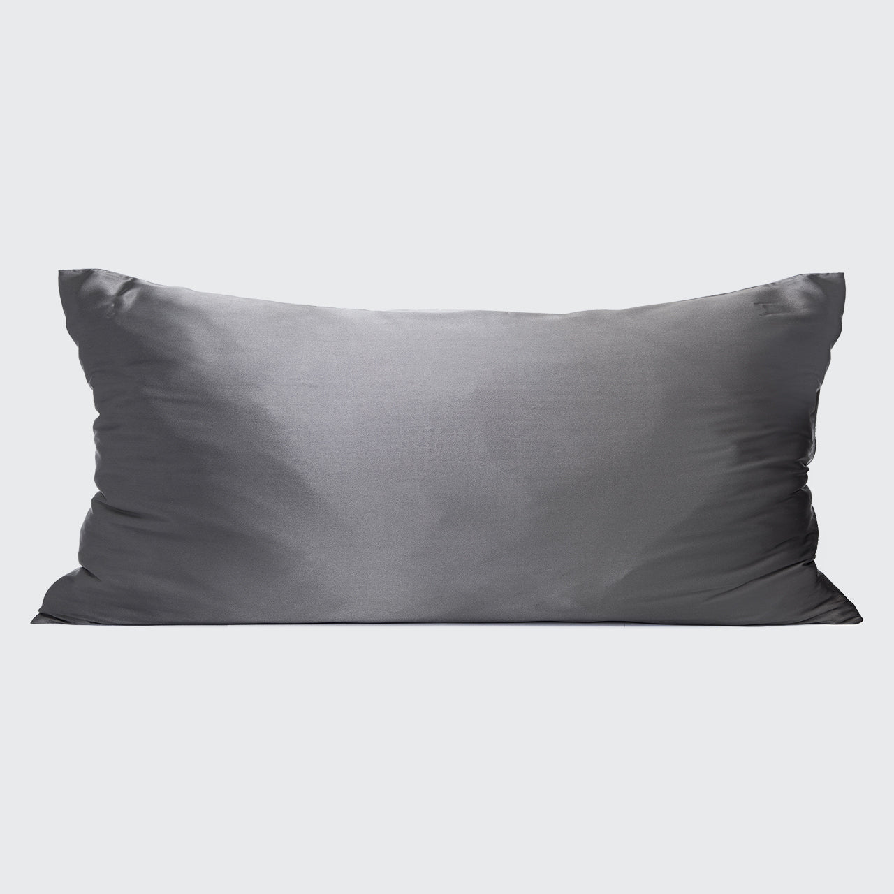 Satin Pillowcase in Charcoal 2 Pack - King Bundle - Image 4