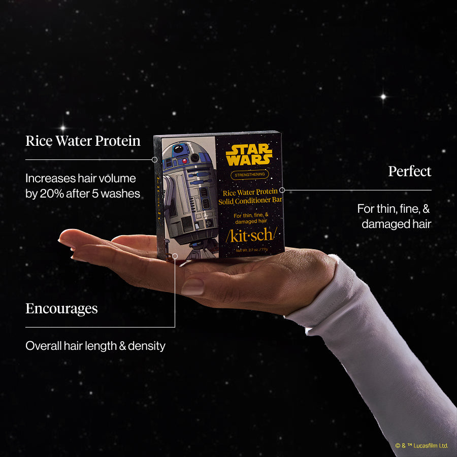 Alternative view of Star Wars & Kitsch Rice Water Protein Strengthening Solid Conditioner - R2-D2