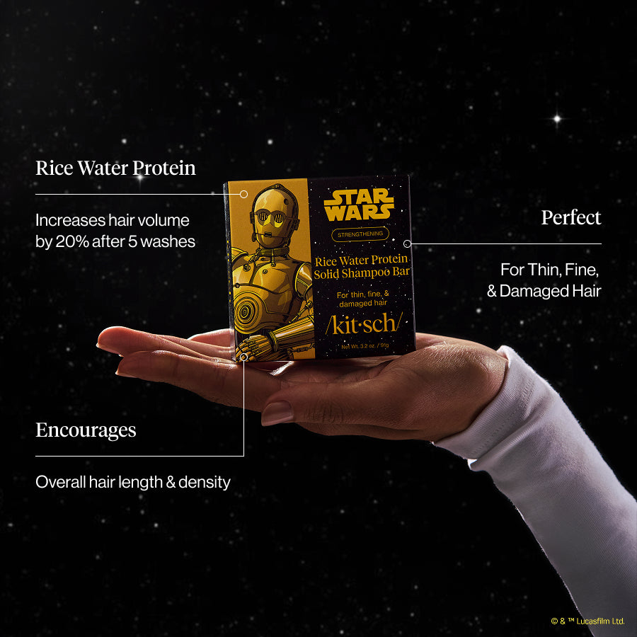 Alternative view of Star Wars & Kitsch Rice Water Protein Strengthening Solid Shampoo - C-3PO