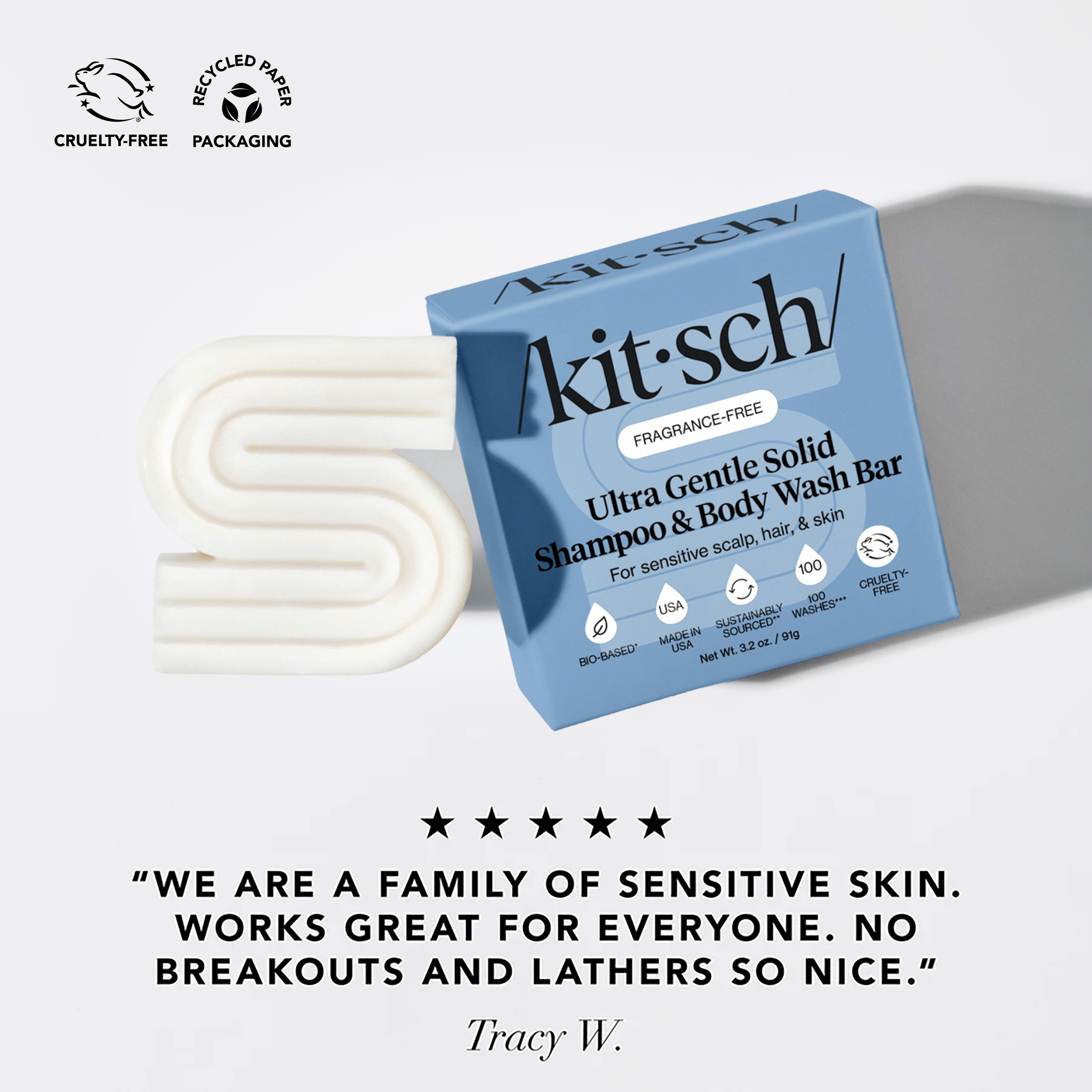 Alternative view of Ultra Sensitive Shampoo & Conditioner Bar Combo